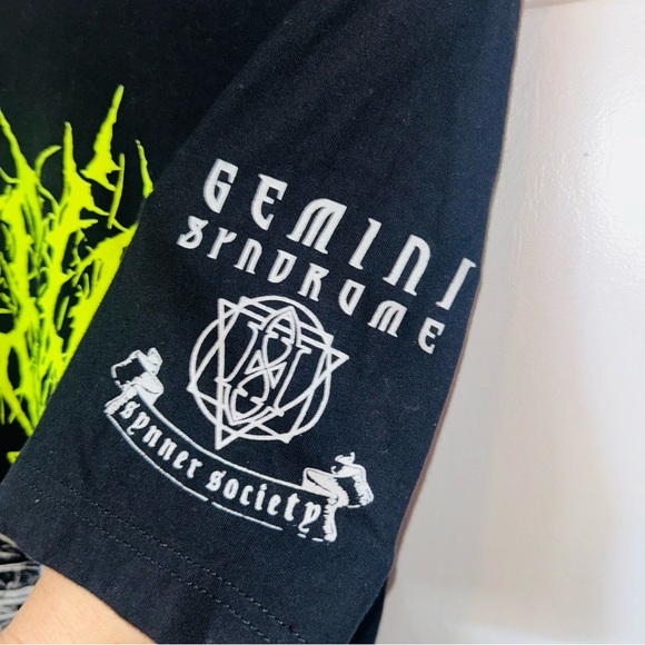 Gemini Syndrome Alternative Metal Logo Graphic Skelleton Skull Cotton Tee S A2 - Picture 4 of 8
